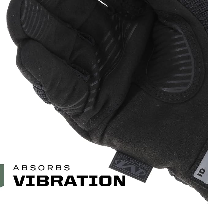 Mechanix Wear: M-Pact 3 Tactical Work Gloves, Touchscreen Capability, Synthetic Leather Gloves, Finger Reinforcement and Impact Protection, Work Gloves for Men (Black, Small)