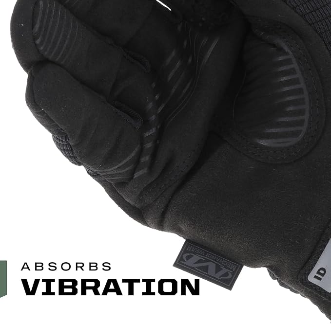 Mechanix Wear: M-Pact 3 Tactical Work Gloves, Touchscreen Capability, Synthetic Leather Gloves, Finger Reinforcement and Impact Protection, Work Gloves for Men (Black, Medium)