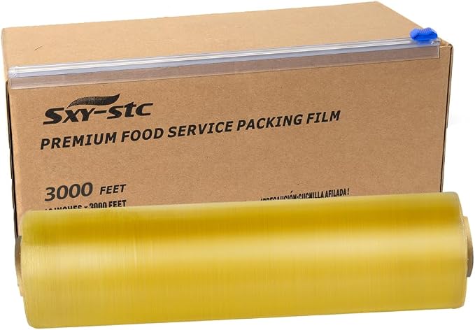 12 Inch x 3000 Feet Plastic Cling Wrap Pack of 2
