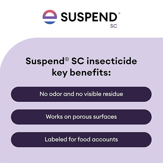 Suspend SC Insecticide 16 oz | Indoor/Outdoor Perimeter Pest Control | Deltamethrin Insecticide Concentrate | Controls Ants, Spiders, Cockroaches, and Other Common Crawling Insects | Long Residual