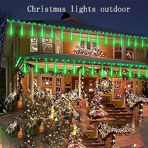 Green Meteor Shower Lights for Halloween Christmas Alien Decoration Outdoor