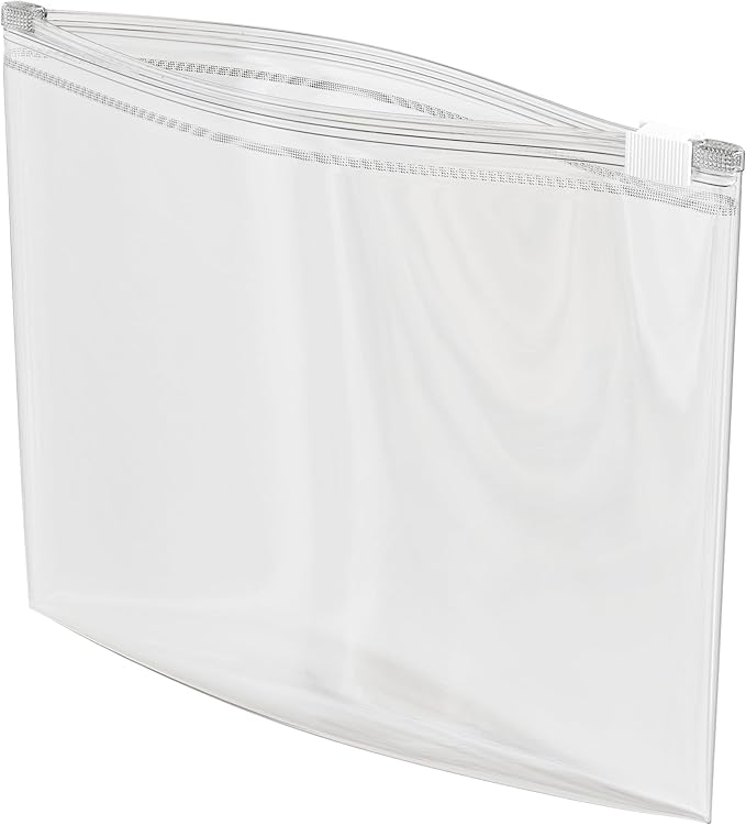 500 Count - Slider Zip Quart Food Storage Bags, 8" x 7" 3 Mil Heavy Duty, Strong & Durable For Freezer Storage. GPI