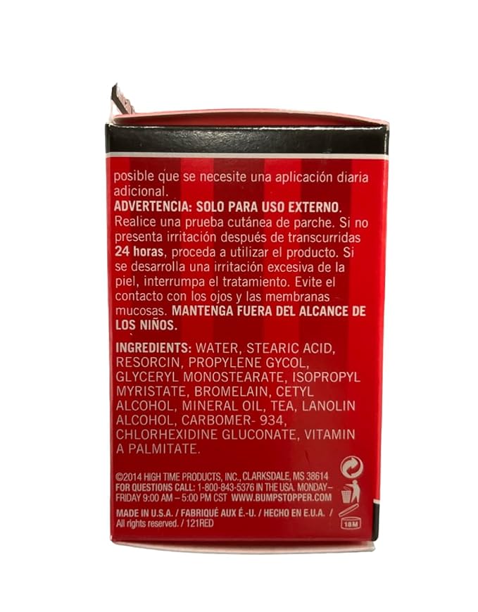 High Time Bump Stopper-2 Double Strength Razor Bump Treatment, 0.5 oz (Pack of 10)