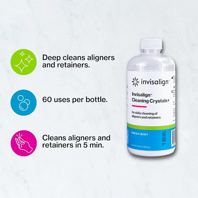 INVISALIGN Cleaning Crystals+ | Aligner and Retainer Cleaner | Mint