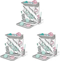 OXO Tot Expandable Drying Rack – Space-Saving Drying Rack | Newborn and Baby Essentials | Breastfeeding Essentials | Dry Baby Bottles | Save Space in Kitchen (Pack of 3)
