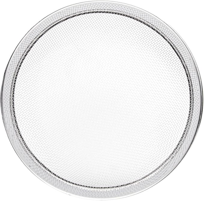 Restaurantware Met Lux 12 Inch Sifter Strainer 1 Durable Flour Sieve - Easy To Use 3mm Holes Aluminum Extra Fine Mesh Strainer Withstands Cold Temperatures