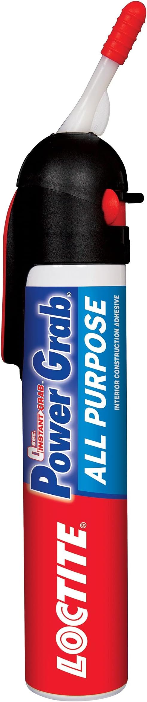 Loctite Power Grab Express All Purpose Construction Adhesive, 7.5 fl oz, 1 Pressure Pack - Versatile Construction Glue for Cement, Tile, Wall & More