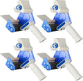 WILLBOND 4 Pack 3 Inch Wide Tape Gun Lightweight Packing Heavy Duty Tape Dispenser Gun for Moving Shipping Box Carton Seal Packing Shipping Dispenser (Blue)