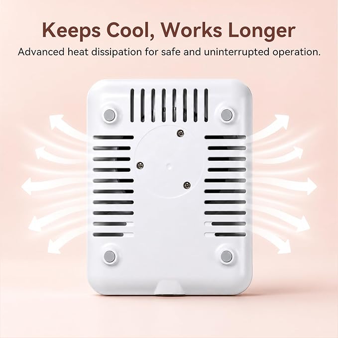 Makartt Compact Rechargeable Nail Dust Collector - 5500RPM Dust Collector Nail Tech ERYNOS Adjustable Speed,Quiet for Polishing Cuticle Manicure Salon&Home Use With 10pcs Filters&Dust Brush White