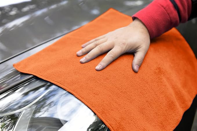 Avalon Towels Microfiber Cleaning Cloths (Value Pack of 36) - Size 16 x 16 Inches, Highly Absorbent Cleaning Rags, Lint Free, Reusable and Washable, Microfiber Towels for Cars