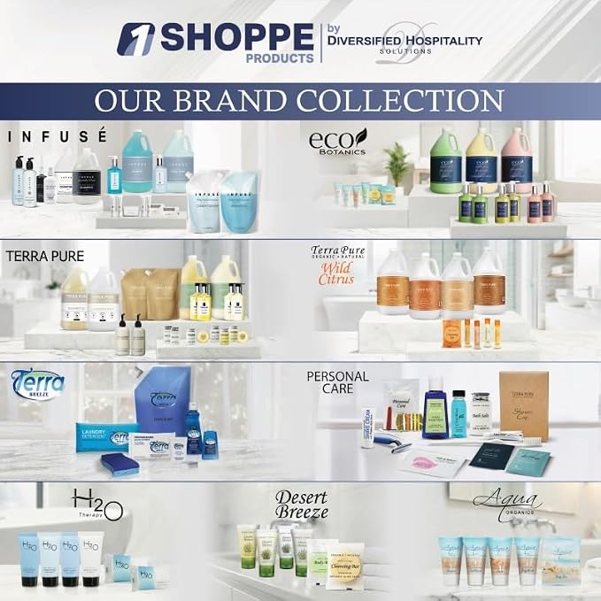 1-Shoppe All-in-Kit Terra Breeze Hotel Liquid Dish Soap Detergent, 3.5 oz (Case of 36)