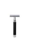 Edwin Jagger Double Edge Safety Razor With Long Handle (Blue) (Black)