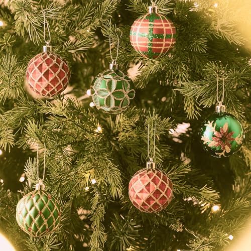 Valery Madelyn 16ct Christmas Tree Decorations Ball Ornaments 2.36 Inches