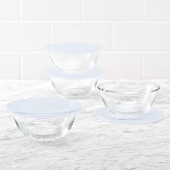 OXO Good Grips 8-Piece Glass Prep Bowl Set, Small 295ml - Pack of 2