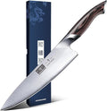 HOSHANHO Kitchen Knife in Japanese High Carbon Steel, Professional High-Class Chef's Knife 8 inch, Non-slip Ultra Sharp Cooking Knives with Ergonomic Handle | Multifunctional, 10Cr15CoMoV, Home Gifts