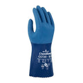 SHOWA CS720 Double Coated Nitrile Chemical Resistant Safety Gloves with Poly Liner, Food Safe, for Vending Machines, 12" Length, XX-Large (12 Pair)