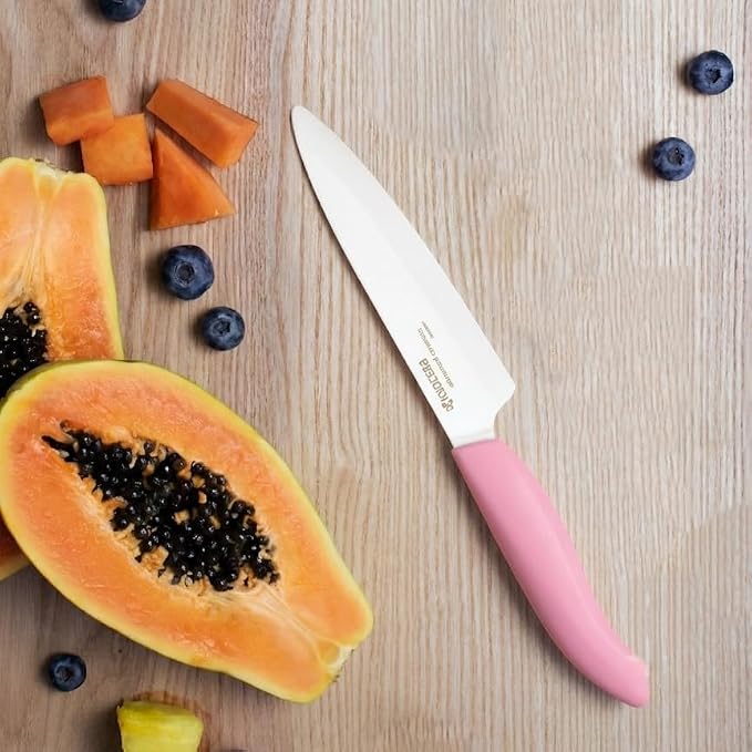 KYOCERA Revolution 4.5" Ceramic Utility Knife – Ultra-Sharp Japanese Blade | KYOCERA Revolution 4.5-Inch Utility Knife: Ultra-Sharp Japanese Zirconia Blade for Precise Cutting of Fruits and Vegetables