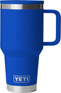 YETI Rambler 30 oz Travel Mug with Flip Straw Lid – Stainless Steel, Vacuum Insulated, Leakproof, Cup Holder Friendly, Royal Blue