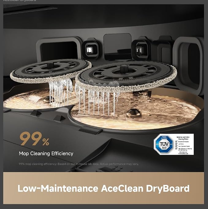 DREAME L60 Ultra FE Robot Vacuum and Mop, Auto-Empty and 100℃ Self-Cleaning Mop, 30,000Pa Suction, Obstacle Avoidance and 360° Navigation, Corner to Edge Deep Cleaning, TriCut Brush, Black