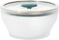Anyday 8-Cup Microwave Cookware Glass Container with Lid (Kale) | Plastic-Free Deep Food Storage, Airtight Steamer with Vented Lid for Microwave-Safe Reheating, Steaming Vegetables & Rice