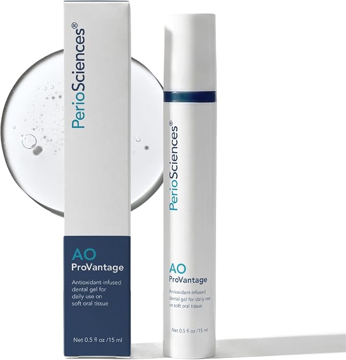 PerioSciences AO ProVantage Dental Gel with Antioxidants – Oral Gum Gel – Oral Care to Maintain Gum Health, 0.5 fl. Oz / 15ml
