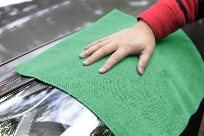 Avalon Towels Microfiber Cleaning Cloths (Value Pack of 36) - Size 16 x 16 Inches, Highly Absorbent Cleaning Rags, Lint Free, Reusable and Washable, Microfiber Towels for Cars