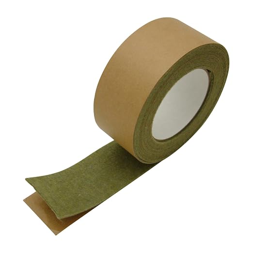 FindTape Polyester 1.5mm Felt Tape – 2 in. x 10 ft. Felt Strips with Adhesive Backing and Furniture Strips, Great for Arts and Crafts, Classrooms, and Protecting Furniture (Olive Drab)