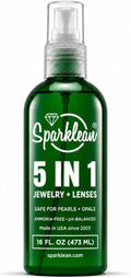 SPARKLEAN Jewelry Cleaner Spray 16oz · Family + Shared Household Size · Safe on Gold, Silver, Diamond, Pearl · Anti-Fog Eyeglass + Lens Spray · Ammonia-Free pH-Balanced · Made in USA Since 2003