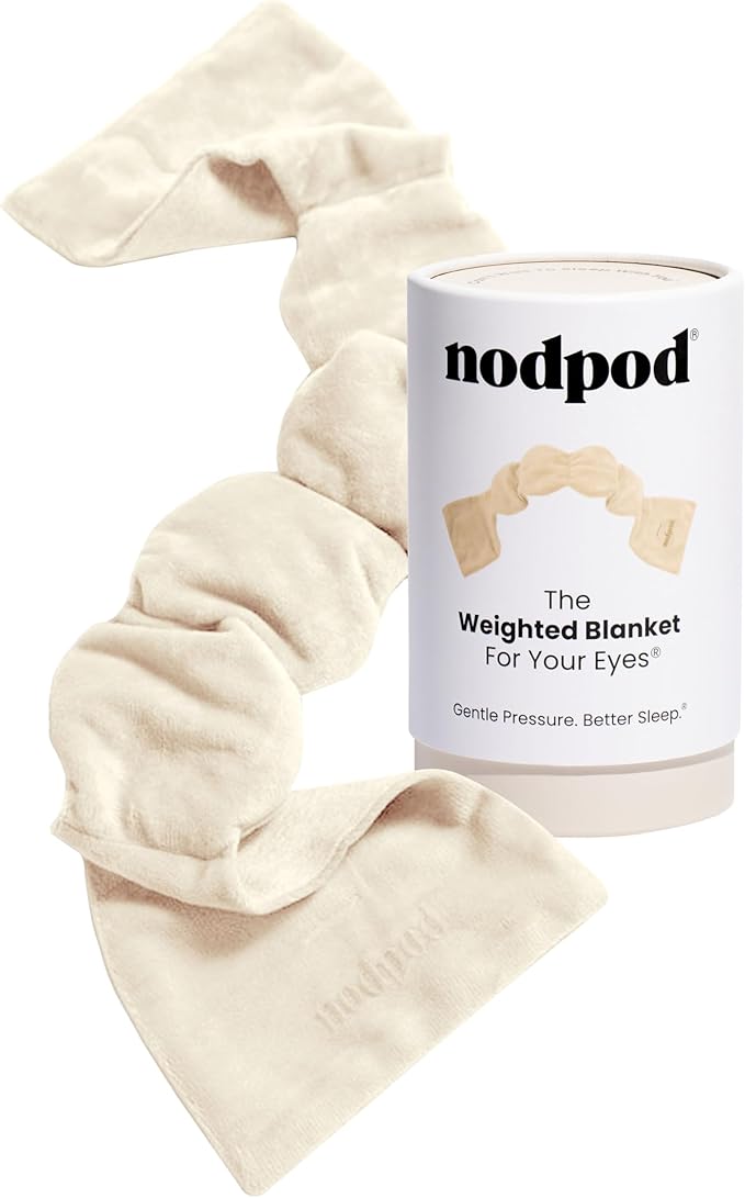 Nodpod Gentle Pressure Sleep Mask | Patented Light Blocking Design for Sleeping, Traveling & Relaxation - Bone