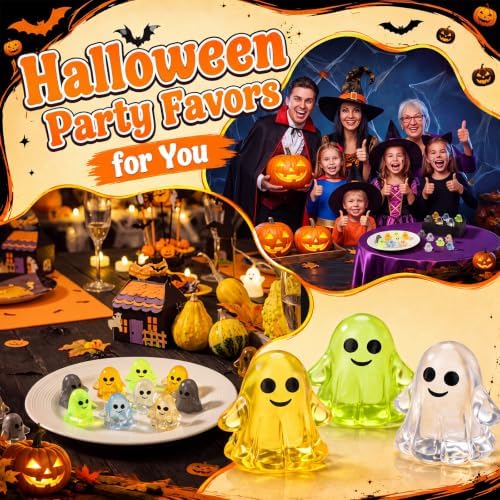 Thenshop 36 Pcs Halloween Ghost Balls 6 Colors Trick or Treat Gift