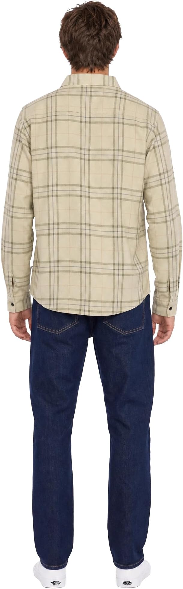 Volcom Men's Long Sleeve Flannel Shirt – Ultra-Soft Brushed Cotton Plaid Button Down