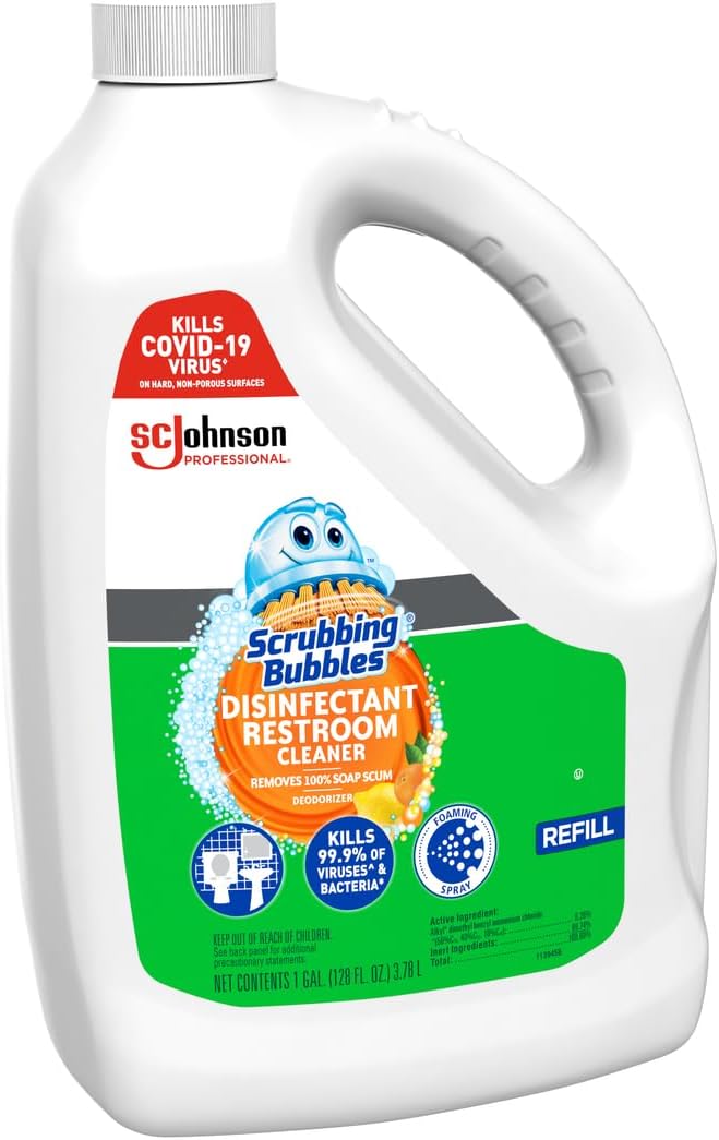 SC Johnson Professional Scrubbing Bubbles Disinfectant Restroom Cleaner, 128oz / Case Qty 4