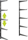 Delta Heavy Duty Lumber Storage Rack Cycle, Holds Up to 800 lbs - Easy to Install Wood Storage Rack with Fully Adjustable Arms - Steel Construction Storage Solution for Garage, Basement & Pantry