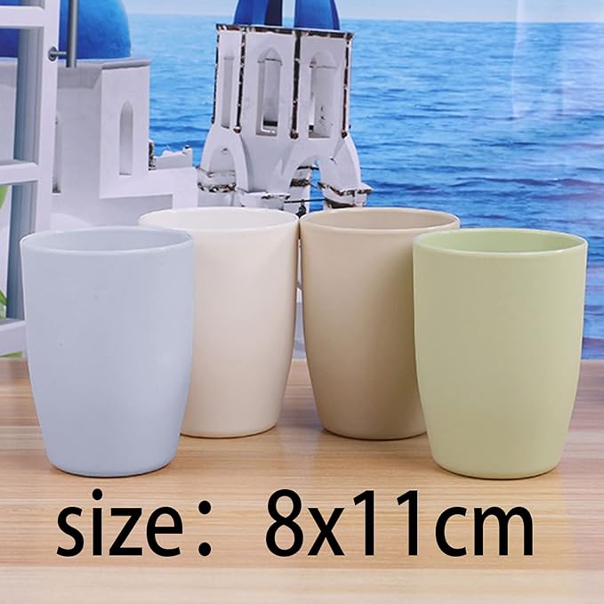 Toothbrush Cups Wash Cup Travel Coffee Tea Water Mug Outdoor Drinkware(White)
