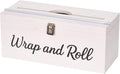 Plastic Wrap Dispenser with Cutter– Fits 12" 3000ft Costco Wrap, Foil, Cling, Wax Paper for Kitchen, Restaurant