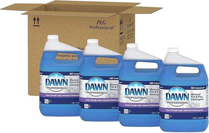 Dawn Professional Manual Pot and Pan Liquid Dish Soap, Original Scent, 128 oz., 1 Gal., 4/Carton (57445)