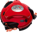 Grillbot Automatic Grill Cleaning Robot with Nylon Brushes, Electric BBQ Cleaner Brush with Motorized Power, Cordless Rechargeable Grill Scrubber for Outdoor Grills (Red)
