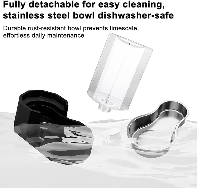 Sfozstra 7L Gravity Dog Water Dispenser:Filter Free Design | Fewer Refills / No Mess & Dry Floors / No Electricity Needed / for Medium Dogs & Multi-Pet Homes / for Workday or Pet Station