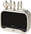 Charmline Next-Gen Smart Cutting Board and Knife Set with Holder, Self-Cleaning and Drying, Space-Saving Kitchen Organizer, Practical Gift for Mom, Dad, Housewarming, Birthday & Christmas