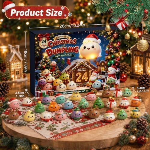 Squishy Advent Calendar 2026 Christmas Gift 24 Days Holiday Decor Countdown