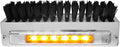 GG Grand General Chrome Aluminum 7-1/2" (L) x 2-5/8" (H) x 3" (D) Boot Caddies, Black Brush w/Amber/Amber LED