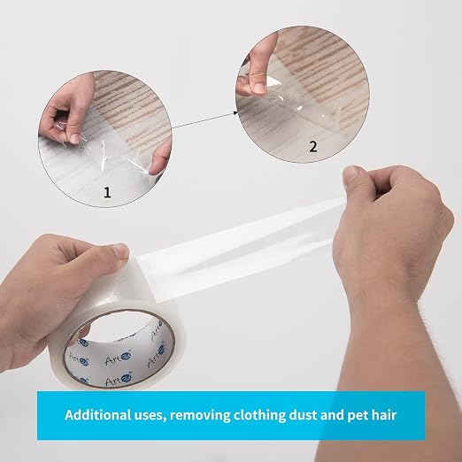 Art3d 24 Rolls Carton Sealing Tape Heavy Duty, 1.88" x 55 yds, 2 mil Thick | 2.2 mil Thick, Carton Sealing, Strong Adhesive Tape for Shipping Moving Boxes, Home and Office Use