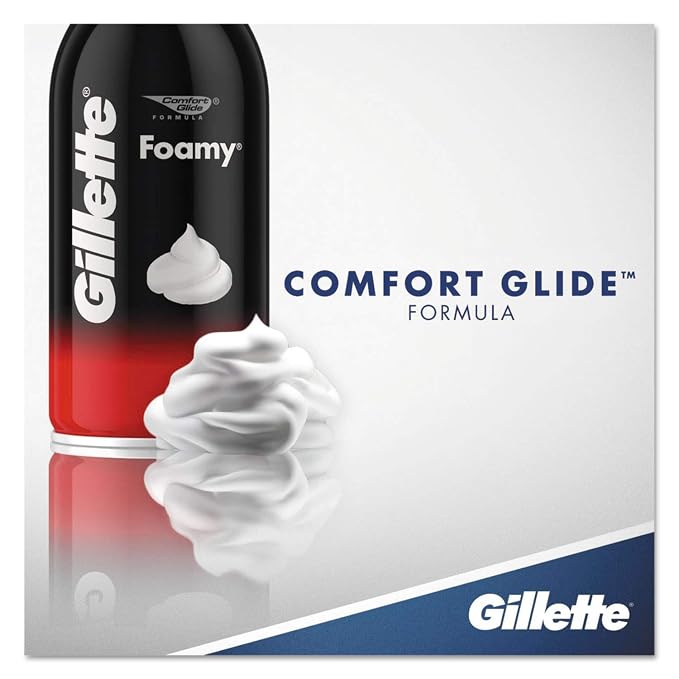 Gillette 14501 Foamy Shave Cream, Original Scent, 2 oz Aerosol, 48/Carton