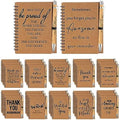 Honoson 20 Sets Inspirational Spiral Notebooks with Bamboo Pens