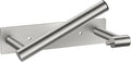 FORIOUS Toilet Paper Holder Wall Mount, Stainless Steel Rustproof Double Post Pivoting Tissue Roll Holder for Bathroom, Commercial Toilet Paper Dispenser (Stainless Steel, Modern Square 1 Pack)