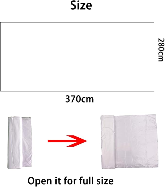 10 Piece Painter Plastic Drop Cloths Sheet,Waterproof Anti-dust Cover,9x12 Feet Disposable Tarp for Painting for Couch/Furniture Cover