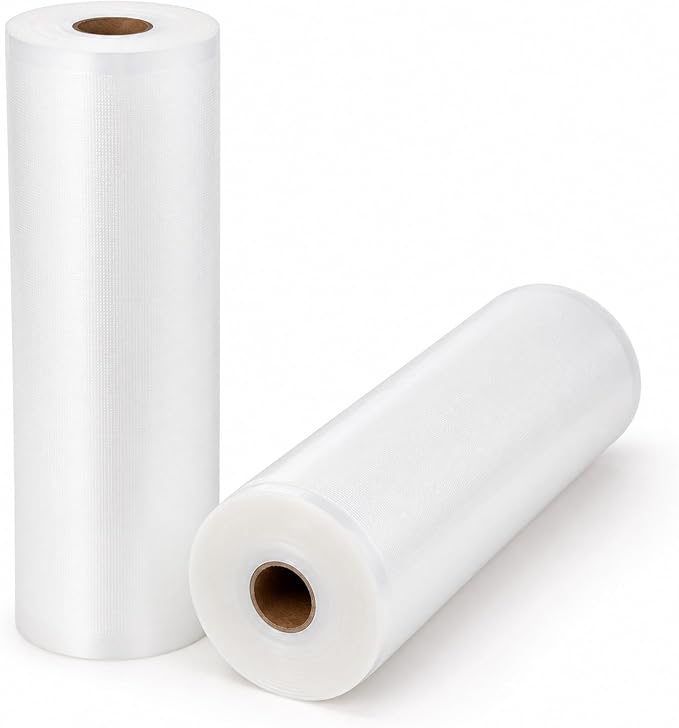 MAGIC SEAL Vacuum Sealer Bag Rolls for Food, 10 in x 50 ft, 2 Rolls | BPA-Free Nylon-PE, 4 mil Textured Side, Commercial Grade, Cut to Size for Freezer Storage, Sous Vide and Meal Prep