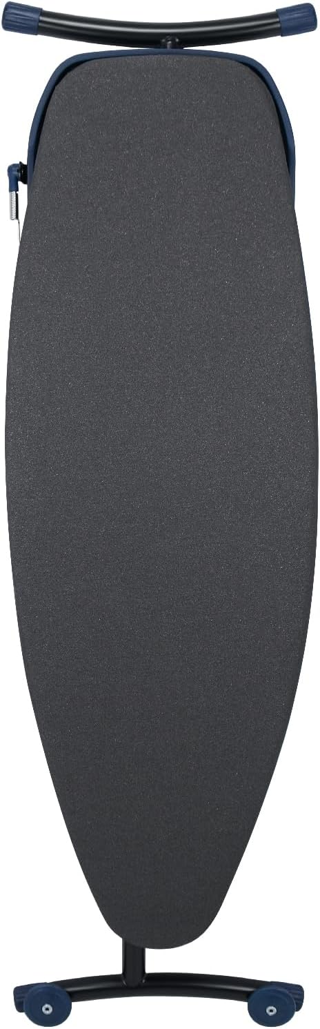 Duwee 18"×53" Extra Wide Ironing Board with Retractable Iron Rest | Ironing Board Full Size,Heat Resistant Cover with Thicken Padding,Adjustable Height,Heavy Sturdy Legs and Foldable,Black