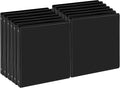SUQJOY 0.5 Inch Black 3 Ring Binders 12 Pack, Slim Clear View Binder with 2 Interior Pockets, 1/2 Inch Round Ring Holds 100 Sheets of 8.5" x 11" Paper for School, Office, Meetings & Projects