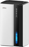 UBBO 95oz Dehumidifiers for Home, 1000 Sq.Ft Dehumidifier with Drain Hose - Auto Shut Off, Timer, Sleep Mode & Drain Hose - 7 Color Light for Bedroom, Bathroom, RV White